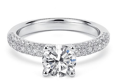 DM1139 Side stone engagement ring