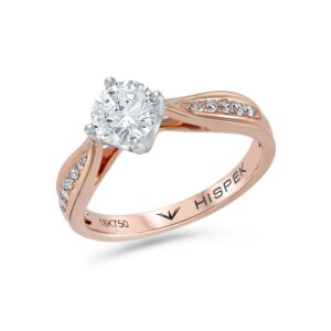 Delicacy 18K Gold Vintage Engagement Ring