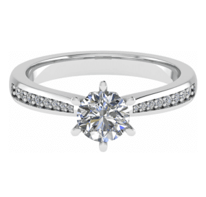 Euphoria  Side Stone Engagement Ring