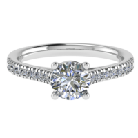Zenith Side Stone Engagement Ring
