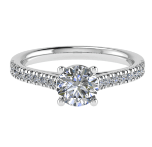 Zenith Side Stone Engagement Ring