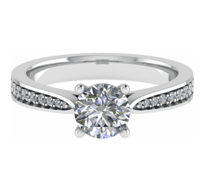 Elysian  Side Stone Engagement Ring
