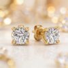 Diamond Stud earrings in gold