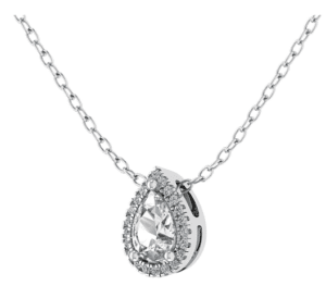 Platinum Pear Shape Diamond Pendant