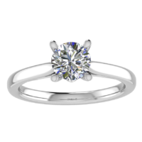 Venus Platinum Solitaire  Diamond Engagement Ring