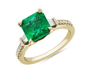 Ascher Cut Emerald green 8x 8