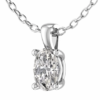 1ct Oval Diamond Solitaire Pendant
