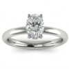 Under Halo diamond engagement ring in platinum Top