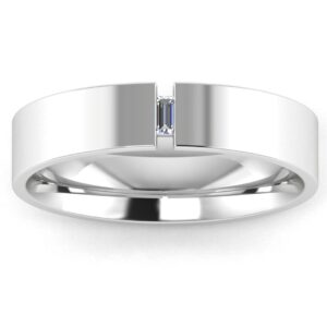 Tension Setting Mens' Diamond Set Wedding Band
