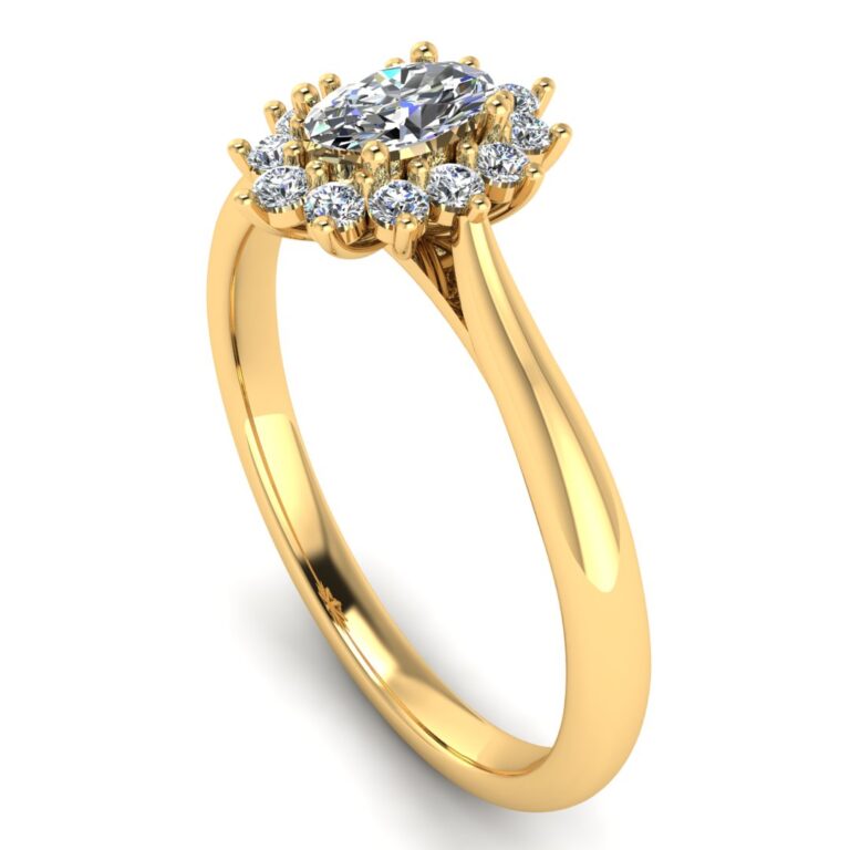 Halo Engagement Ring