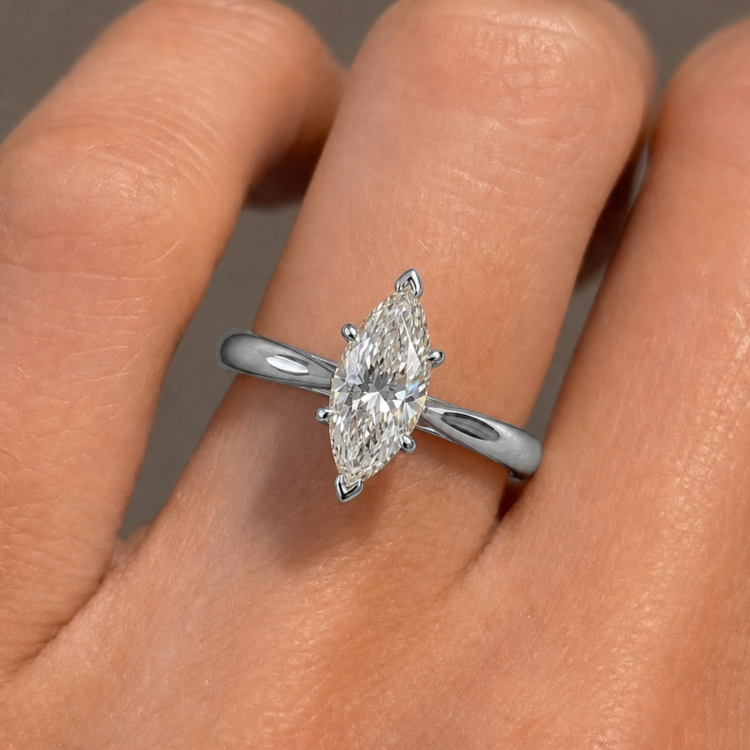 0.75ct Marquise Diamond Engagement ring