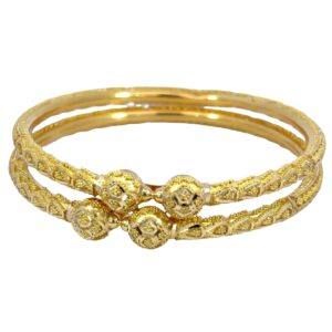 22K Gold Kolkata pipe bangles