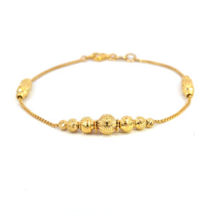 Singapore 22K Gold Bracelet,5.3g