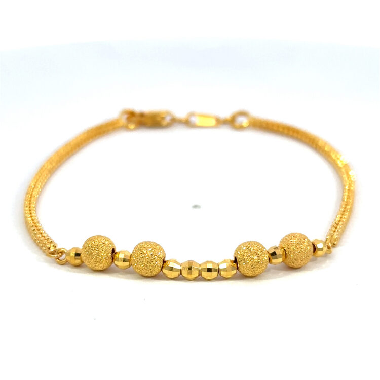 Singapore  22K Gold Bracelet 6.03g
