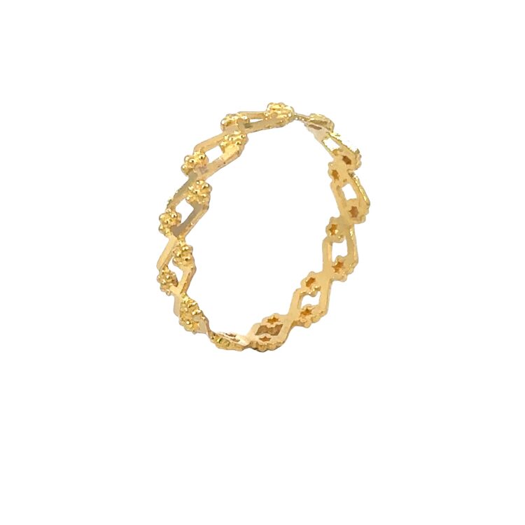 22K Stackable Modern Gold Ring 1.5g