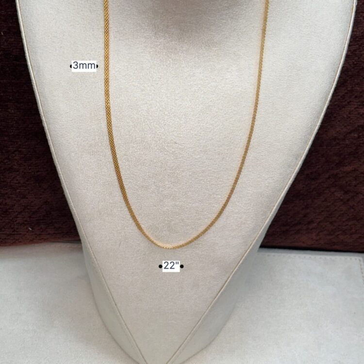 22K Milan Cobra 3 Chain 3