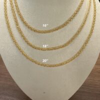 22K Singapore Chain 10