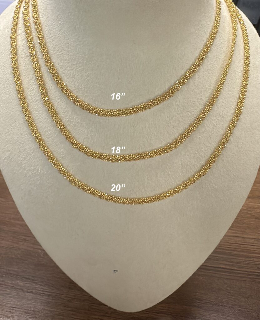 22K Singapore Chain 10