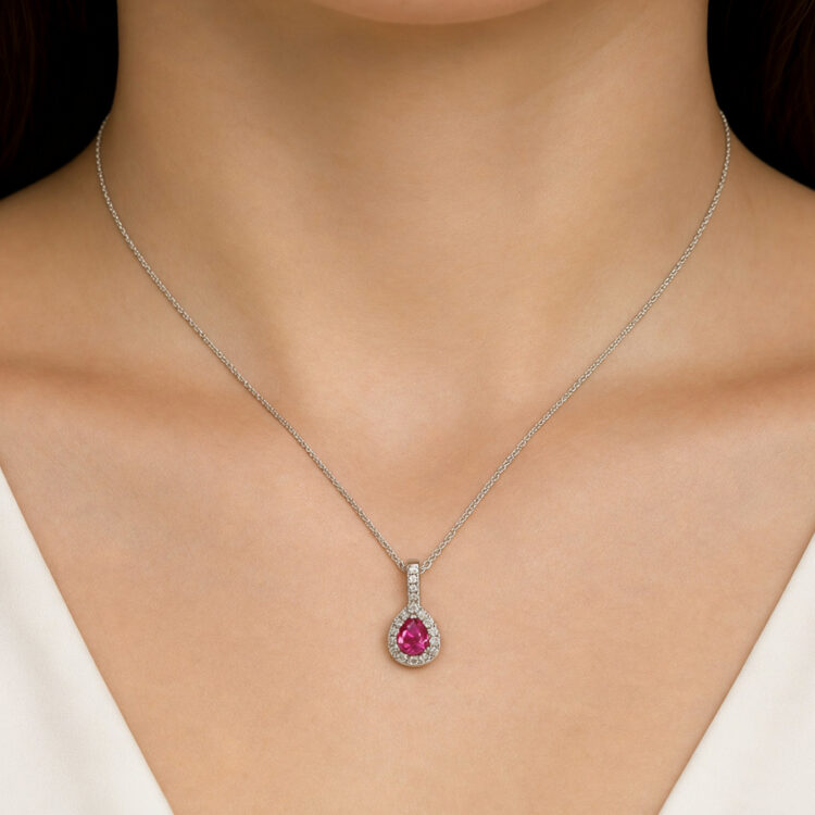 Ruby and Diamond Pendant