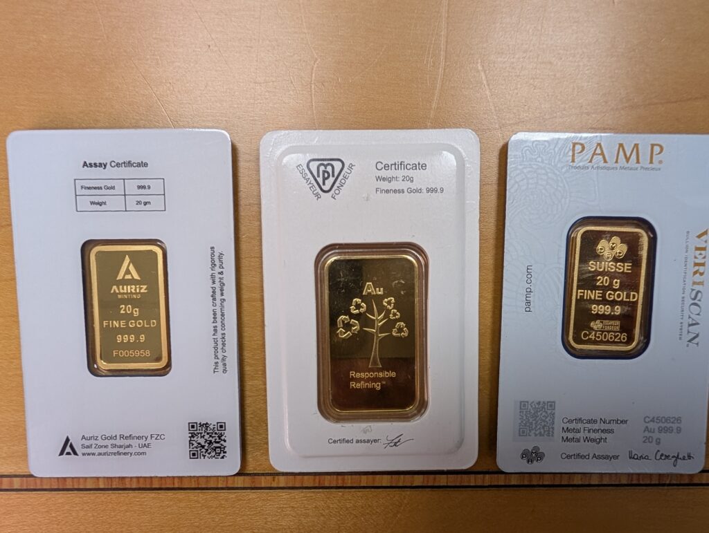 Pure Fine Gold 20g Bar range