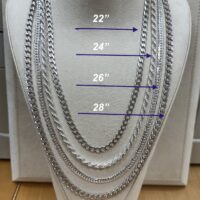 Silver Chain sizes