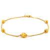 22K Gold Rajkot Ball Bracelet
