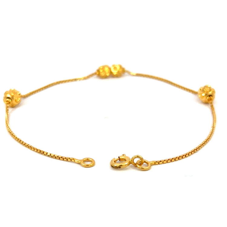 22K Gold Singapore Bracelet