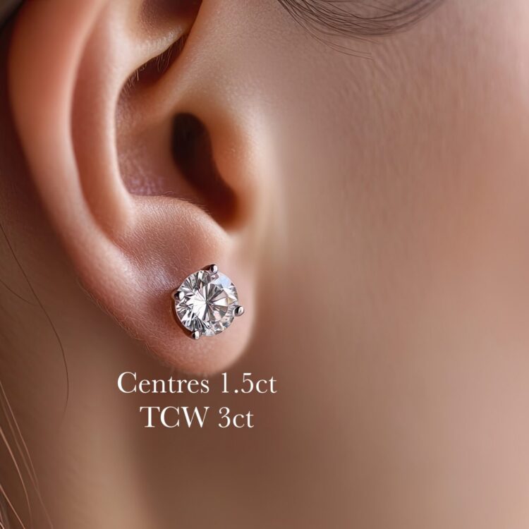 Diamond Stud earrings 1.5Ct