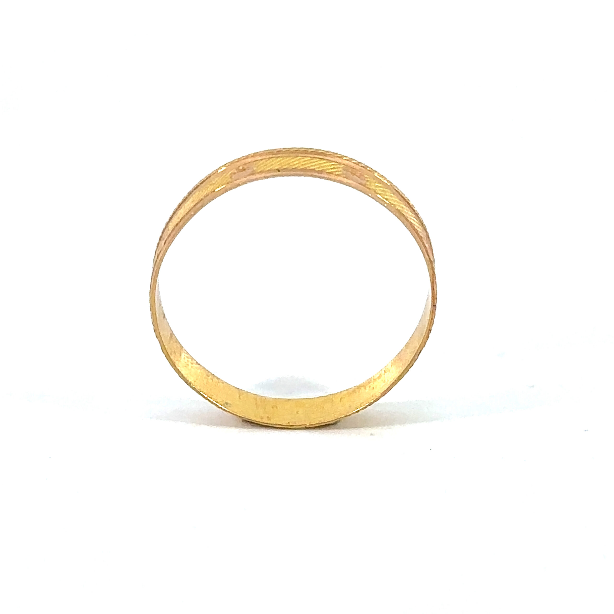 22K KOLK RING 1.48g 1 22K Gold Kolkata Ring Band 1.48g, front
