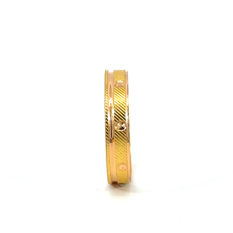 22K Gold Kolkata Ring Band 1.48g side