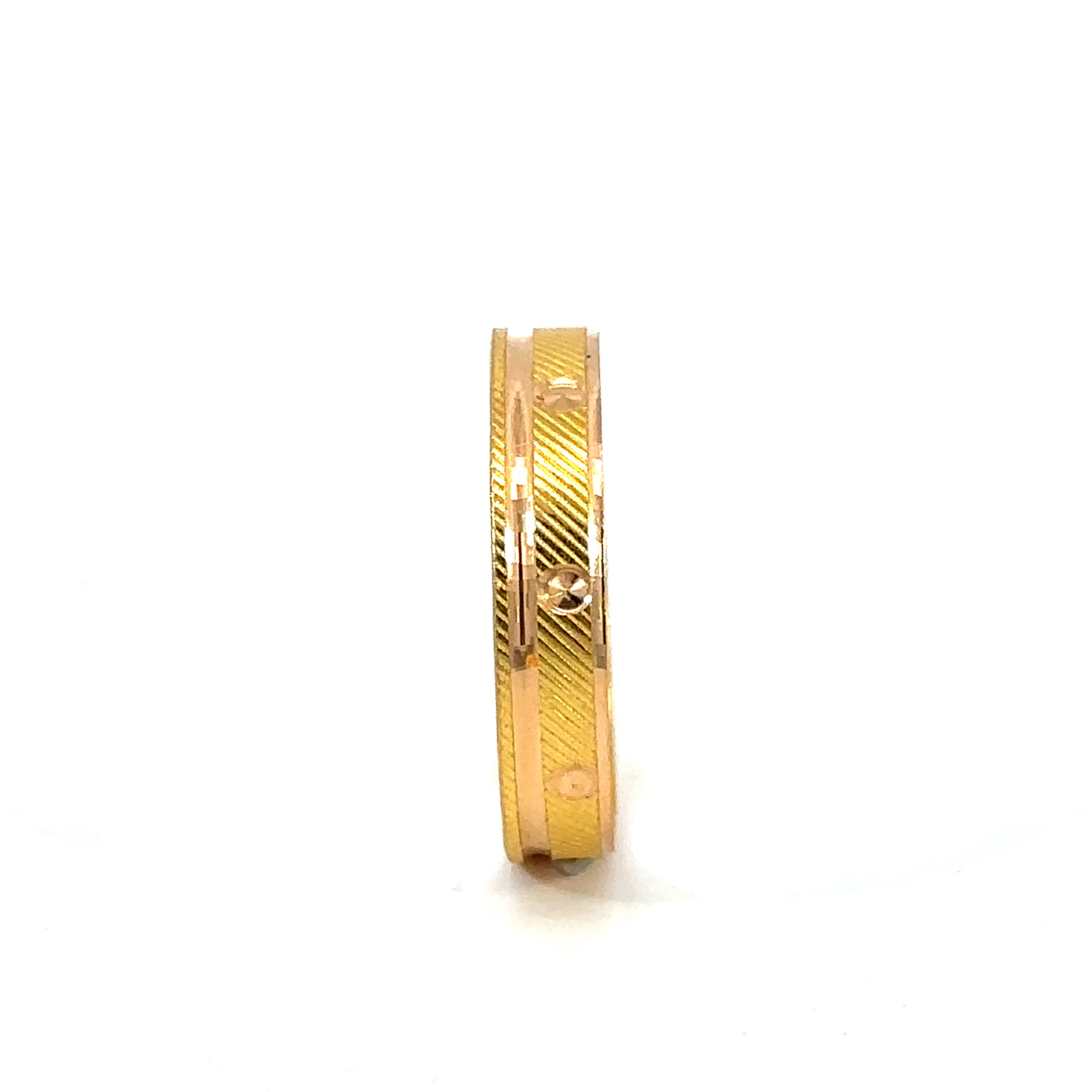 22K KOLK RING 1.48g 3 22K Gold Kolkata Ring Band 1.48g side