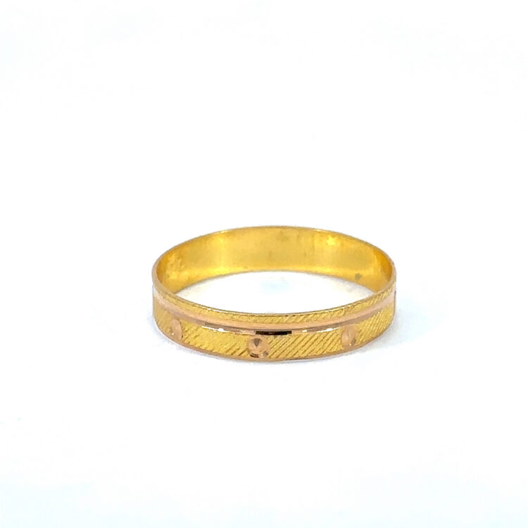 22K Gold Kolkata Ring Band 1.48g