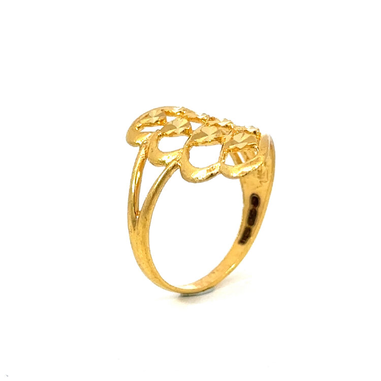 22K Gold Cocktail Ring