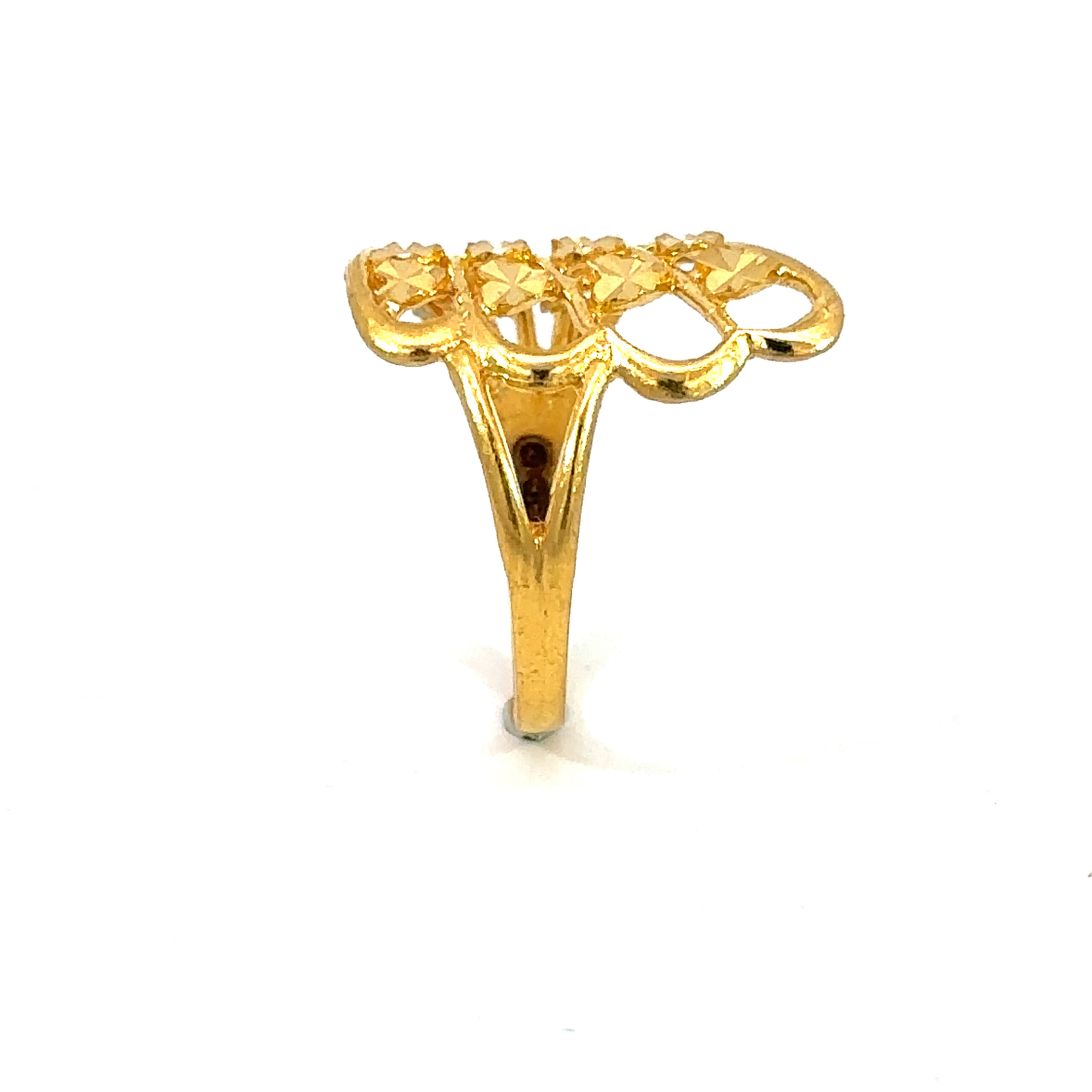 22K KOLK RING 2.96g 3 22K Gold Cocktail Ring