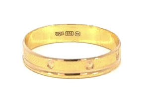 Hispek Diamonds Uk Hallmark 916 22K Gold