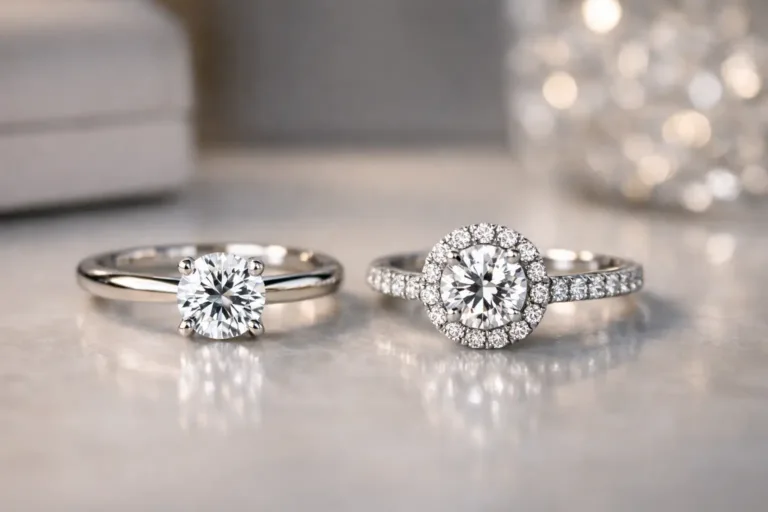 Solitaire vs Halo Engagement Rings Compared
