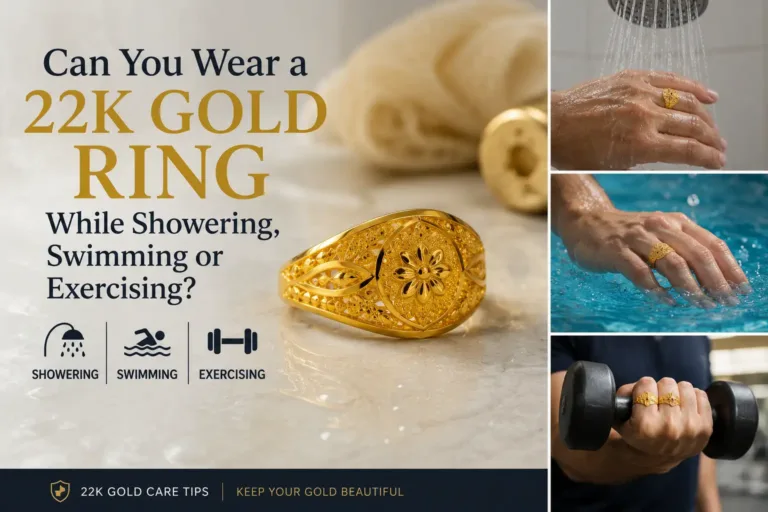 Can You Wear a 22K Gold Ring While Showering, Swimming or Exercising?