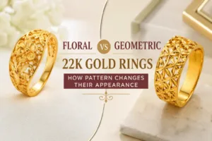Floral vs Geometric 22K Gold Rings How Pattern Changes Their Appearance