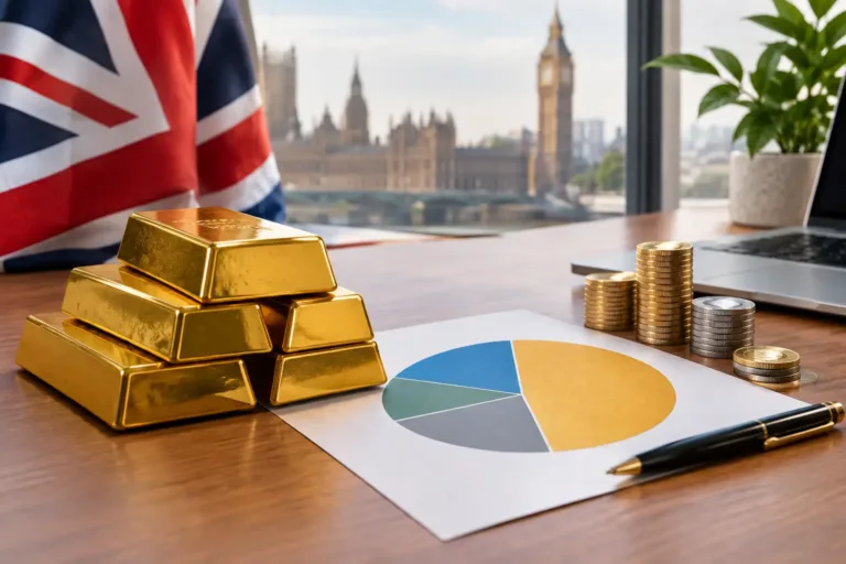 Gold Portfolio Allocation Example for UK Investors