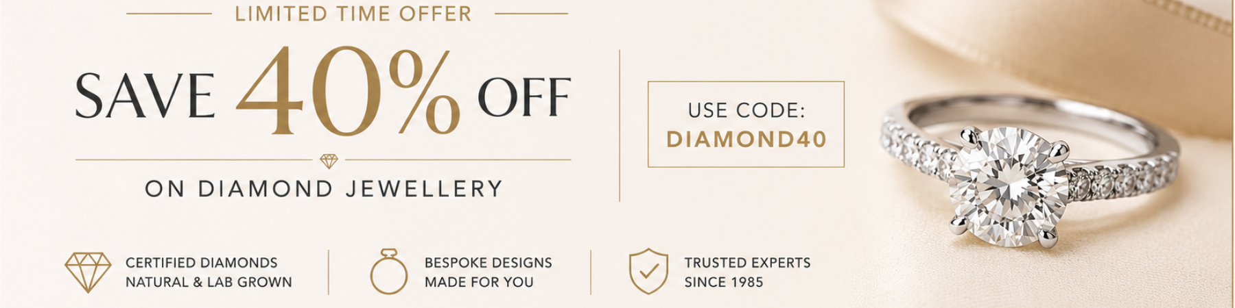 40% Of Diamond Jewellery Offers at HiSpek Diamonds